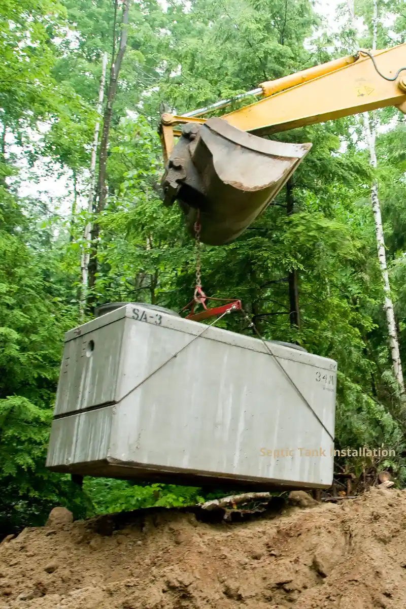 Septic tank installation process