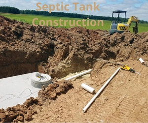 Septic tank construction process